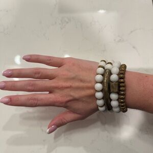 OMI Beads Matte Agate Set of 4 Bracelets